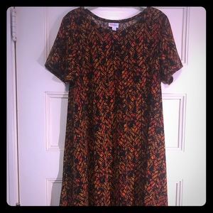 LuLaRoe High low Carly dress size LARGE